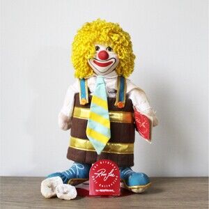 Vintage Collectible Ron Lee Loveable Luke Barrel Clown Doll #2522 Circus Decor